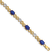 14k Yellow Gold and Rhodium Over 14k Yellow Gold Diamond and Sapphire
Infinity Bracelet