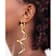 14k Yellow Gold and 14k White Gold Spiral Dangle Earrings