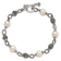 Sterling Silver Oxidized Freshwater Cultured Pearl Bracelet