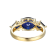 Lab Created Blue Sapphire 18k Yellow Gold Over Sterling Silver September
Birthstone Ring 3.11ctw