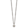 Sterling Silver Antiqued with 14K Accent Diamond Necklace