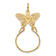 14K Yellow Gold Butterfly Holder Charm