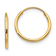 14K Yellow Gold Endless Hoop Earrings