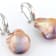 Large Pink Freshwater Pearl Earrings In Sterling Silver