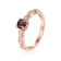 Blue Lab Created Alexandrite with Moissanite Accents 14K Rose Gold Over
Sterling Silver Ring