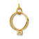 14k Yellow Gold Wedding Rings Cubic Zirconia Charm