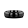 RAVEN Domed Black Tungsten Wedding Band 6mm