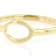 Oval Open Band Ring In 18K Gold Over Sterling Silver