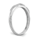 Rhodium Over 14K White Gold Diamond Trio Ladies Wedding Band 0.07ctw