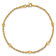 14K Yellow Gold Diamond-cut Beaded Rope Chain Bracelet