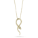 Sterling Statements 14K Yellow Gold Over Sterling Silver  CZ Snake Necklace