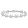 Rhodium Over Sterling Silver Polished Sea Turtle Bracelet