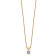 14K Yellow Gold 1/2 ct. 5.0mm Round G H I True Light Moissanite
Solitaire Pendant with Chain
