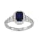 Lab Created Blue Sapphire Sterling Silver Ring 1.52ctw