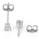 Timeless Lab-Grown Diamond Solitaire Stud Earrings In 10K White Gold