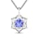 2.02ctw 14K White Gold Tanzanite and White Diamond Pendant with 18 inch
Cable Chain