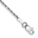 Rhodium Over 10k White Gold 1.5mm Diamond-Cut Rope Link Bracelet