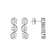 White Cubic Zirconia Platinum Over Silver April Birthstone Earrings 8.10ctw