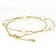 Freshwater Pearl Station Necklace In 18k Yellow Gold Over Sterling
Silver Necklace