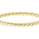 Twisted Bangle Bracelet In 18K Gold Over Bronze