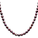 Mahogany Cultured Freshwater Pearl Rhodium Over Sterling Silver 17.5
Inch Strand