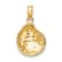 10K Yellow Gold Textured Clam Shell Charm