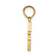 14k Yellow Gold Polished Block Letter C Initial Pendant