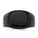 Stainless Steel Polished Black IP-plated with Black Cubic Zirconia
Signet Ring