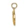 14K Yellow Gold Jockey on Jumping Horse Charm