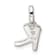 Sterling Silver Letter K with Enamel Pendant