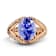 14K Rose Gold Tanzanite and Diamond Ring 2.20 ctw
