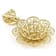 Flower Filigree Enhancer Pendant In 18K Gold Over Sterling Silver