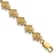 14k Yellow Gold Textured Frog Link Bracelet