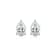 Pear Shape Moissanite Platineve Stud Earrings 4.20ctw DEW