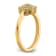 14K Yellow Gold Lab Grown Diamond SI1/SI2, G H I, Cluster Ring
