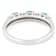 Turquoise And Lab-Grown Diamond Band Ring In Rhodium And 18K Gold Over
Sterling Silver 0.05ctw