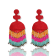 Multi-Color Fringe Seed Bead Earring