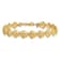 14k Yellow Gold Textured Scallop Shell Bracelet