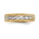 14K Yellow Gold AA Quality Mens Wedding Band 0.09ctw