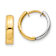 14k Two-tone 3/8" Hinged Hoop Earrings