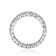 Curved CZ Eternity Band Ring In Sterling Silver