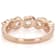 Morganite Round Station Band Ring In 18K Rose Gold Over Sterling Silver 0.94ctw
