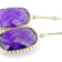 Purple Amethyst 14k Yellow Gold Dangle Earrings 18.00ctw