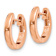14k Rose Gold 1/2" Hinged Hoop Earrings