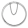 Rhodium Over Sterling Silver Polished and Diamond-cut 4mm with Safety
Hinged Children's Bangle