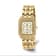 Charles Hubert Ladies IP Plated Stainless 26x32.5mm Crystal Bezel Watch