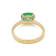1.45 Ctw Emerald with 0.14 Ctw Diamond Ring in 14K YG