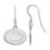 Rhodium Over Sterling Silver  LogoArt Penn State University Small Dangle Earrings