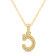 White Diamond Accent 10k Yellow Gold C Initial Pendant With 18” Rope Chain