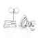 Lab-Grown Diamond Pear Shape Martini Stud Earrings In 14K White Gold 3.00ctw